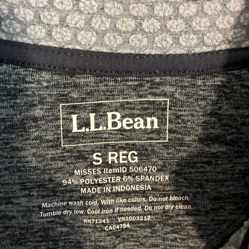 LL Bean Adventure Grid Fleece 1/4 Zip Pullover Shirt Womens Size S Gorpcore - Picture 4 of 8